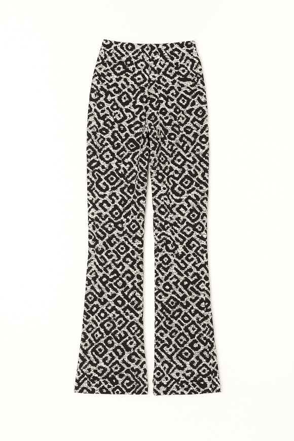 Printed Plisse Wide Leg Pant Nawao.com