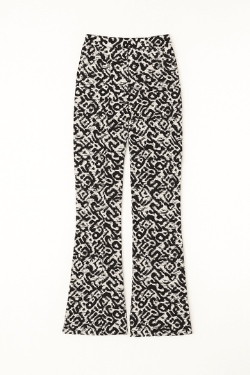 Printed Plisse Wide Leg Pant Nawao.com