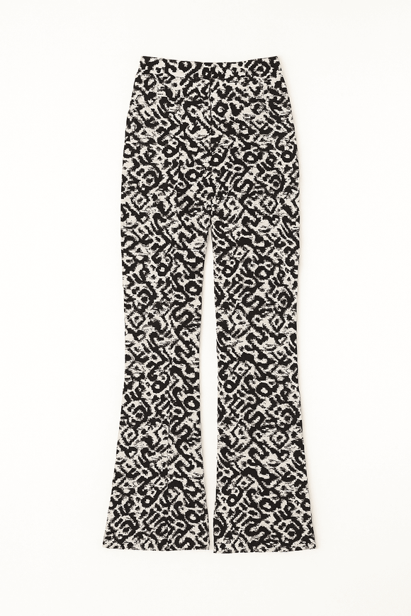 Printed Plisse Wide Leg Pant Nawao.com
