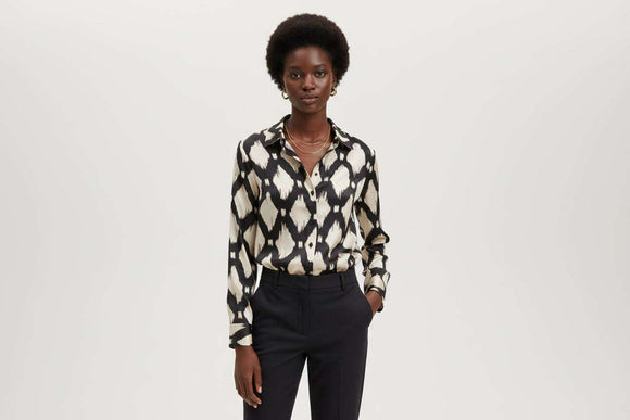 Printed Satin Shirt Assorted Uk10 Nawao.com