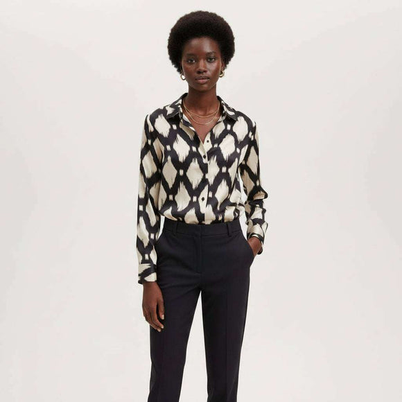 Printed Satin Shirt Assorted Uk10 Nawao.com