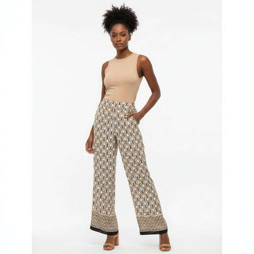Printed Wide Leg Trouser Assorted Nawao.com