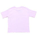 Purple Girly Print Oversize With Rhinestone T Shirts Purple Nawao.com