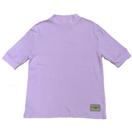 Purple Highneck Oversize T Shirts Nawao.com