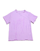 Purple Jacquard Top With Lettuce Edges Nawao.com