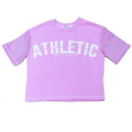 PURPLE TOP WITH MESH PURPLE 9 10 YEARS Nawao.com