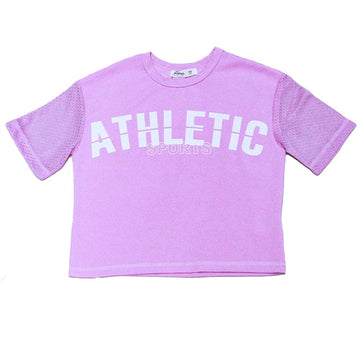 PURPLE TOP WITH MESH PURPLE 9 10 YEARS Nawao.com