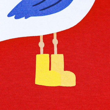 RED BIRD TSHIRT RED Nawao.com