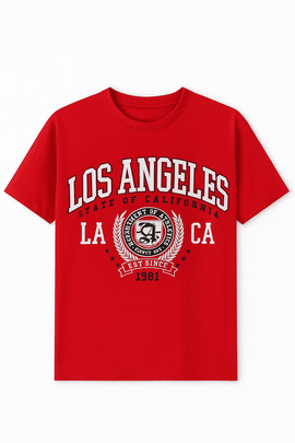 Red Graphic T Shirt Nawao.com