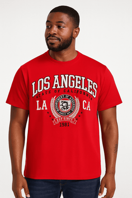 Red Graphic T Shirt Nawao.com