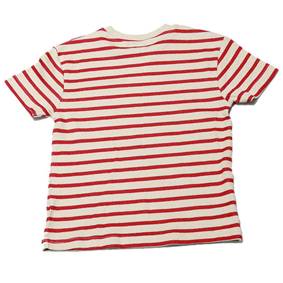 Red Horizontal Striped Tshirt Nawao.com