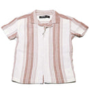 Red Oversized Shirt With Shorts Set Nawao.com