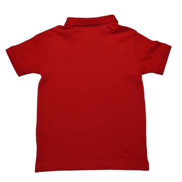 Red Short Sleeve  Polo Shirt Red Nawao.com