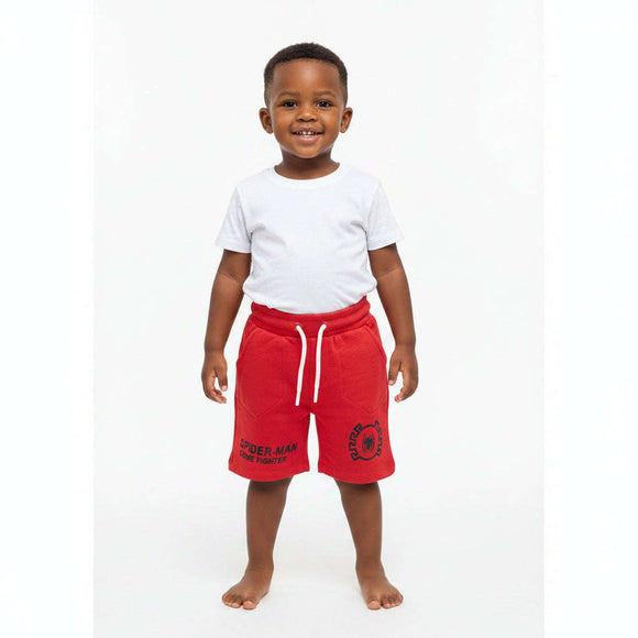 Red Spiderman Shorts Red Nawao.com