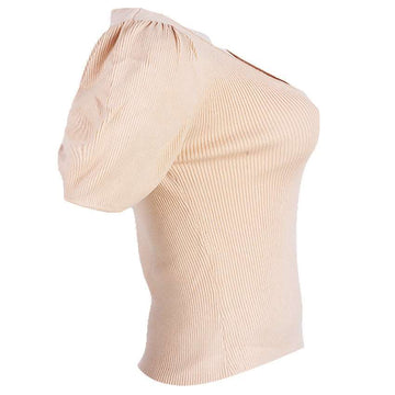 REDTAG Beige Formal Jersey Tops for Women Nawao.com