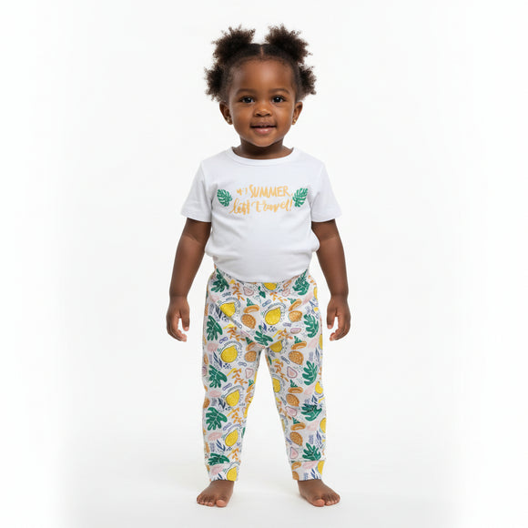Pink Pineapple Print Pyjama Set Pale Pink REDTAG