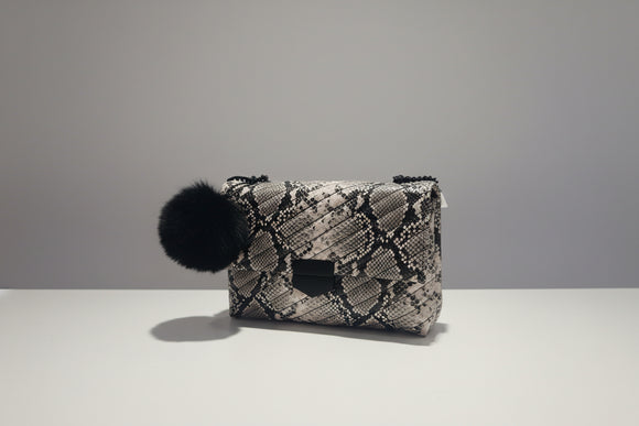 Multi Color Croc Cross Body Bag