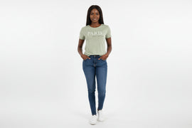 Pale Green Graphic Tshirt