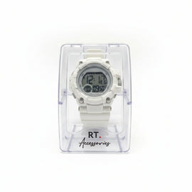White  Multi Functional Digital Watch