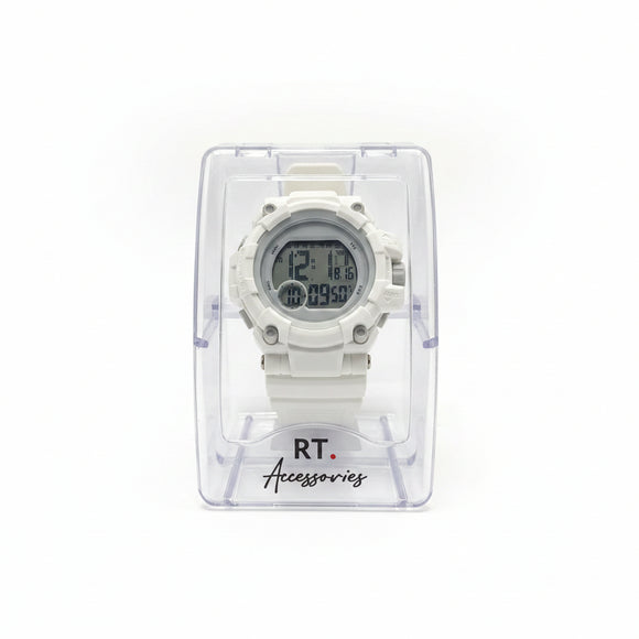 White  Multi Functional Digital Watch