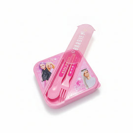 Barbie Lunch Box With Cutlery - 0