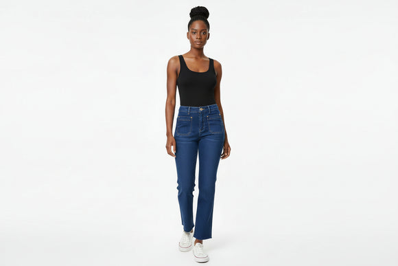 Indigo Straight Jeans