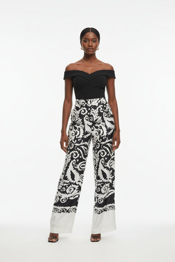 Printed Wide Leg Trouser Assorted