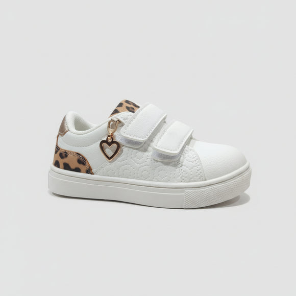 White Textured Sneaker