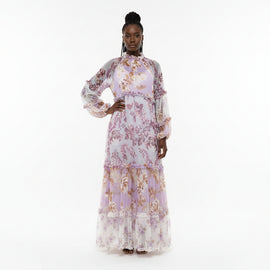 Assorted Long Sleeve Tiered Dress Assorted REDTAG