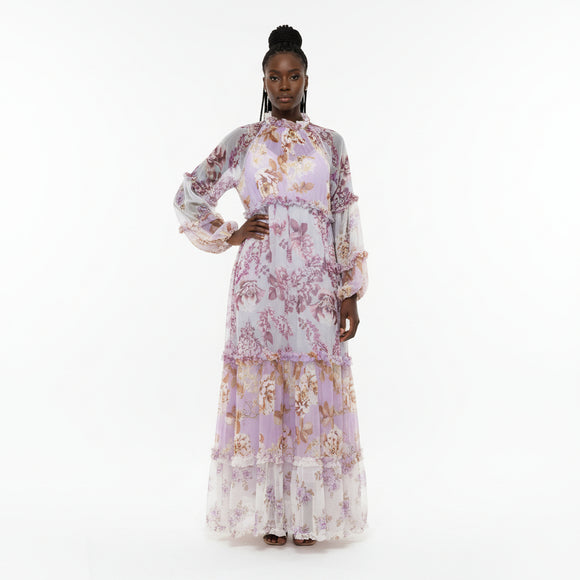 Assorted Long Sleeve Tiered Dress Assorted REDTAG