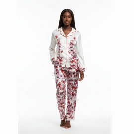 Assorted Satin Classic Pyjama Set Assorted