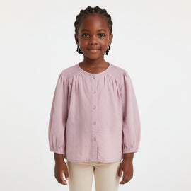 Lilac Schiffly Long Sleeve Blouse