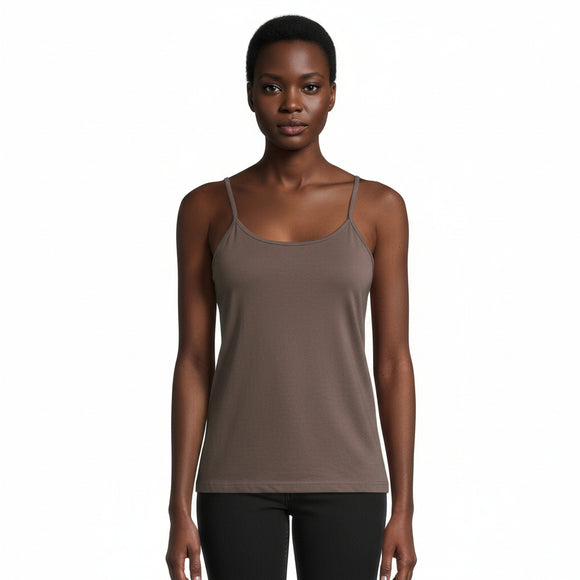 Drak Chocolate Strappy Vest