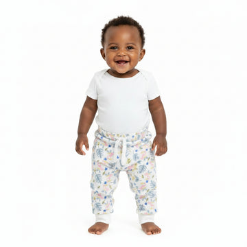 Ivory Tucan All Over Print Active Pant Ivory