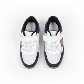 Navy Material Block Slim Runner Navy - 0