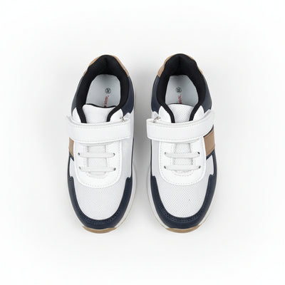 Navy Material Block Slim Runner Navy - 0