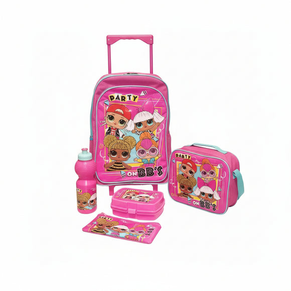 Purple L O L Surprise  5 In 1 Value Pack  16  Trolley Bag