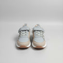 Grey Material Block Chunky Sneakers-2