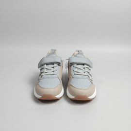 Grey Material Block Chunky Sneakers - 0