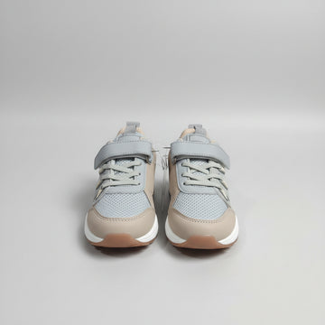 Grey Material Block Chunky Sneakers - 0