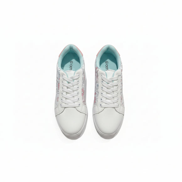 White Lace Up With Floral Print White REDTAG