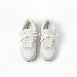 White Lace Up Slimrunner White REDTAG