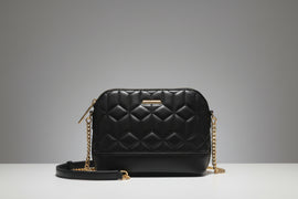 Black Quilting Crossbody Bag