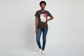 Charcoal Beauty Foil T Shirt