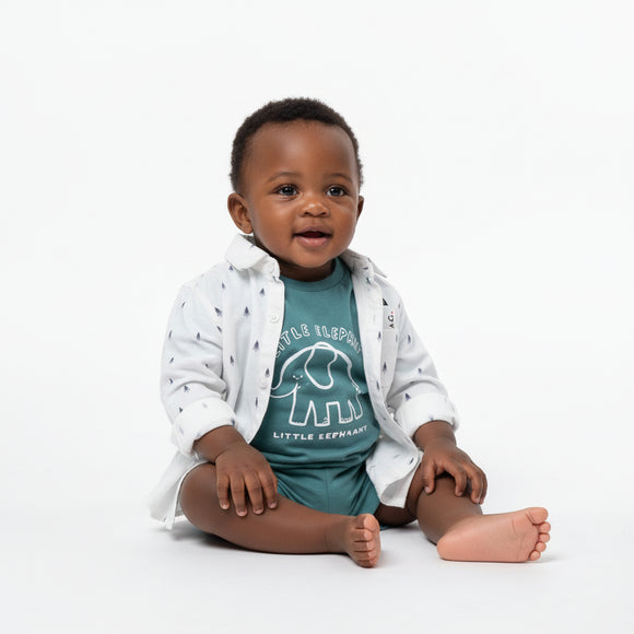 White Ls Aop Shirts With Tee  White REDTAG