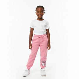 Pink Hello Kitty Print Active  Track Pants