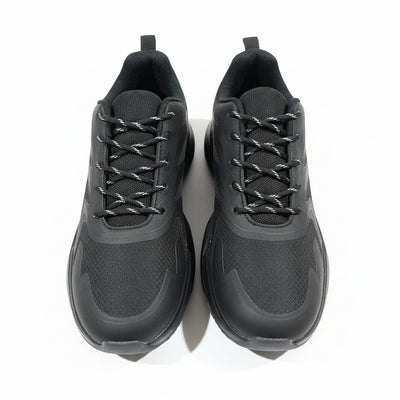 Black Rubber Overlay Chunky Sneakers - 0