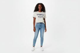 Mid Grey Graphic T Shirt