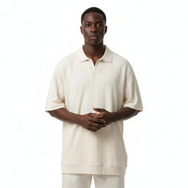 Beige Mens Polo Shirt REDTAG