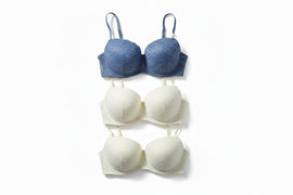 Allover Lace 3 Pack Balconette Bras Pale green